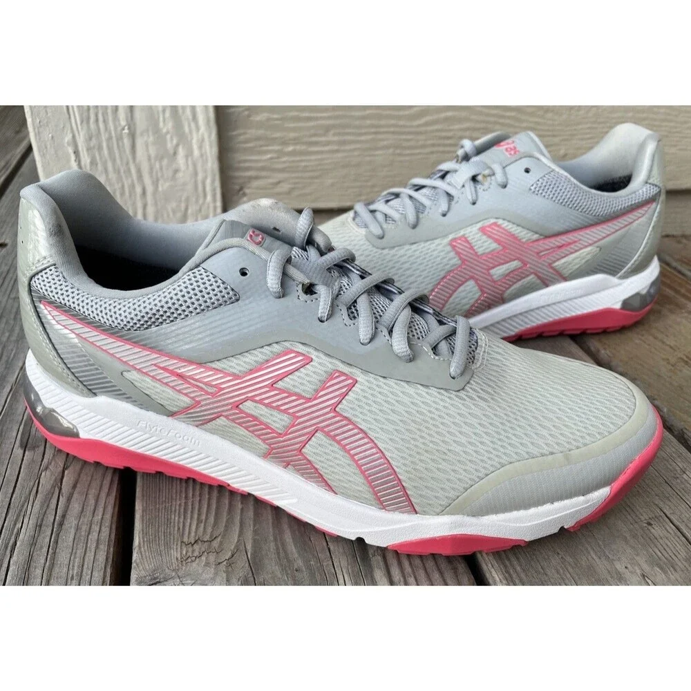 Asics Gel Course Ace Womens 10 Spikeless Golf Shoes Glacier Gray/Pink Cameo